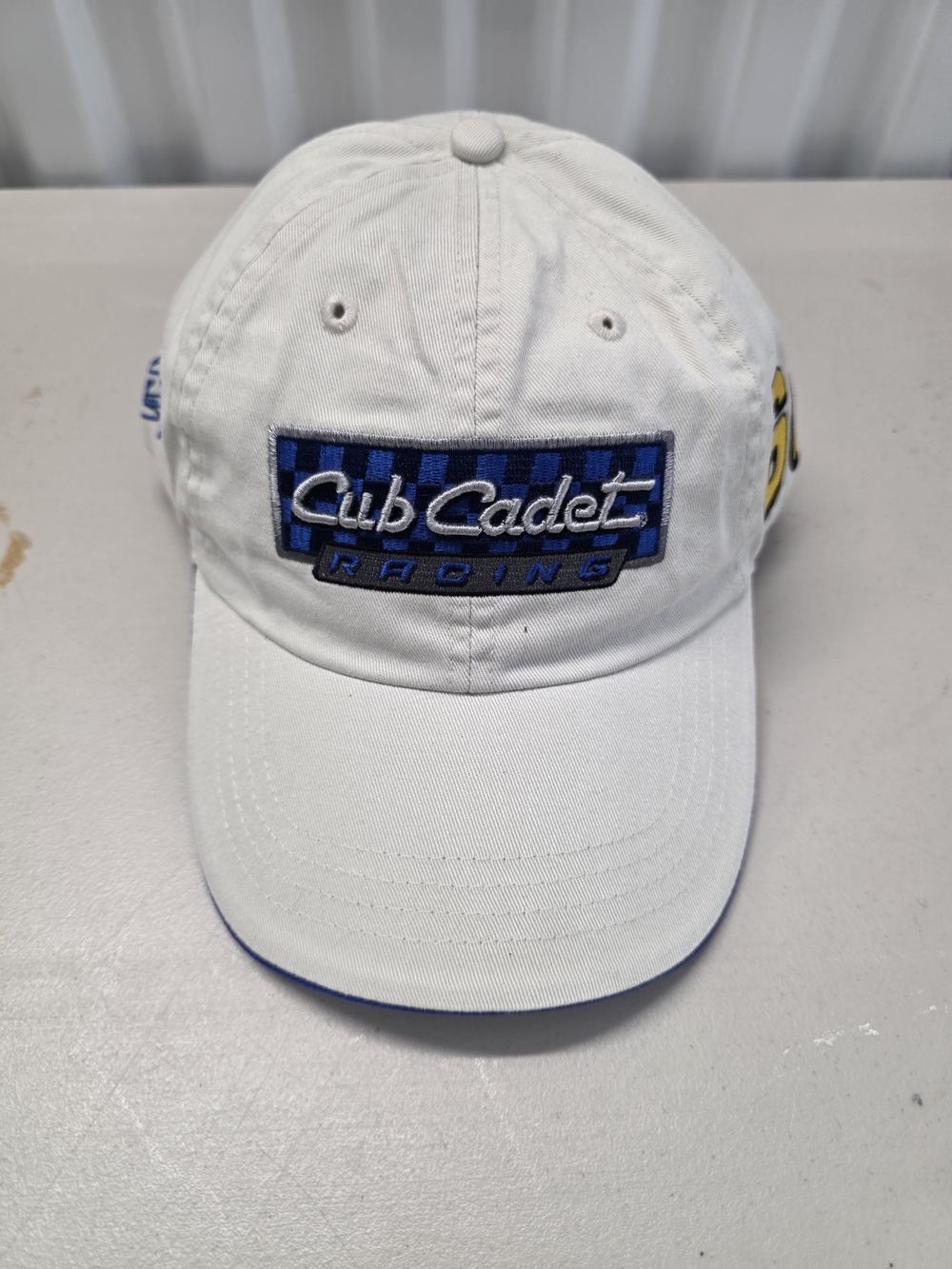 Cub Cadet Racing Hat Cap White Blue Strapback 66 Brewco Motorsports Mens NEW